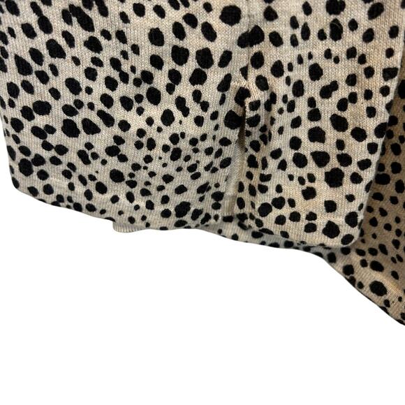 J. Jill Lightweight Cotton Blend Tan Animal Print Sweater Women’s Size XS - NWT - Picture 9 of 9
